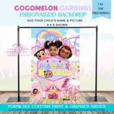 Cartoon Carnival Backdrop